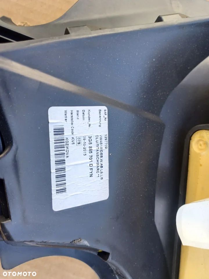 BOCZEK PODUSZKA AIRBAG TYŁ PASSAT B8 3G5885701D - 3