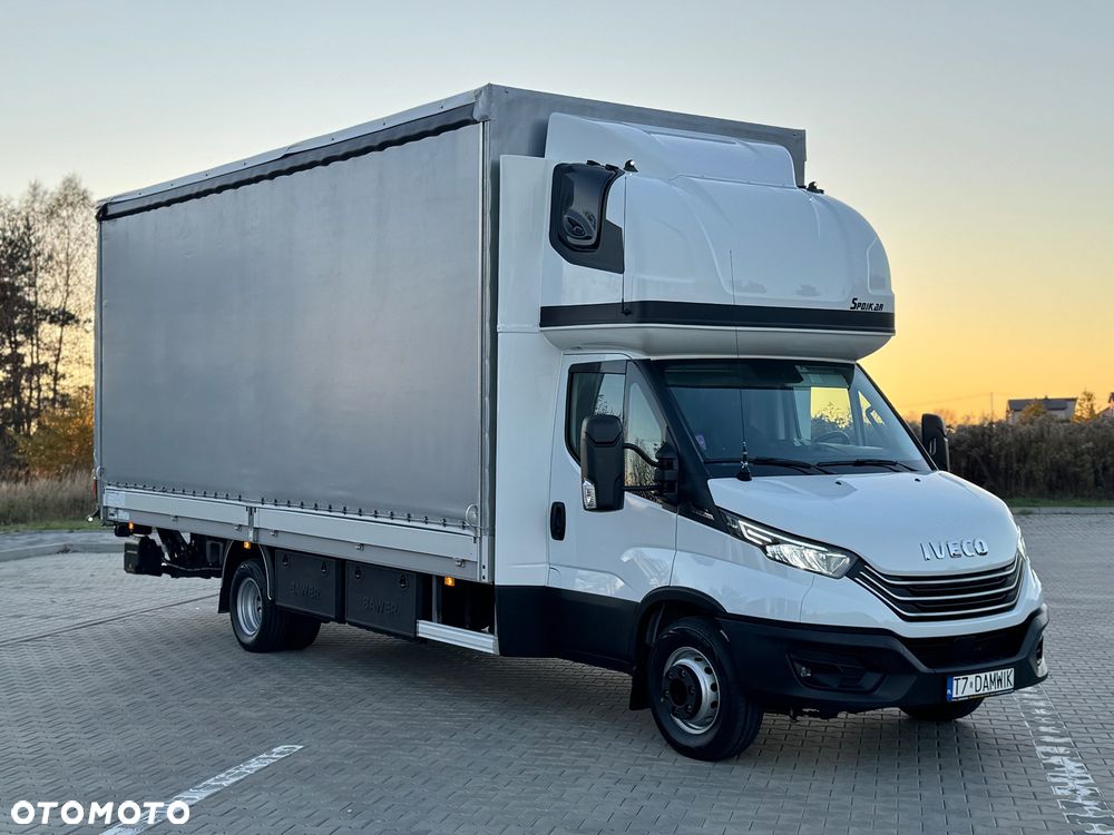 Iveco Daily 2023r Hi-Matic‼️70C18H‼️3.0 // Winda Dhollandia 1000KG // Plandeka 16 Palet 2x Firanka + Dach zsuwany ‼️Wysokość rampowa Full LED Tempomat Aktywny ACC Salon Polska 6.43mx2.45mx2.70m DMC7200KG Faktura Vat 23% - 4