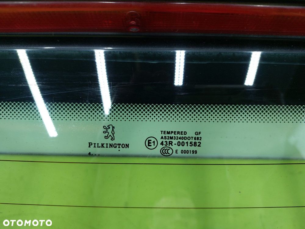 Klapa tył tylna BAGAŻNIKA PEUGEOT 206 HATCHBACK 03-09 LIFT EXL CZARNY - 6