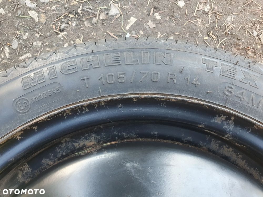 VW SEAT KOŁO DOJAZDOWE 14 4x100 3.5J ET38 ORYGINALNA FELGA 1L0601025D DOJAZDÓWKA ZAPASOWE 14" 105/70/R14 POSIADAM 4 SZT - 11