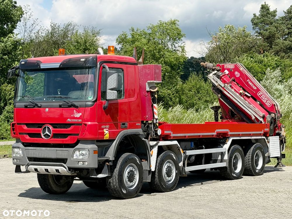 Mercedes-Benz Actros 4146 * SKRZYNIA 6,50 m + FASSI F600A + PILOT * 8x8 !! - 4