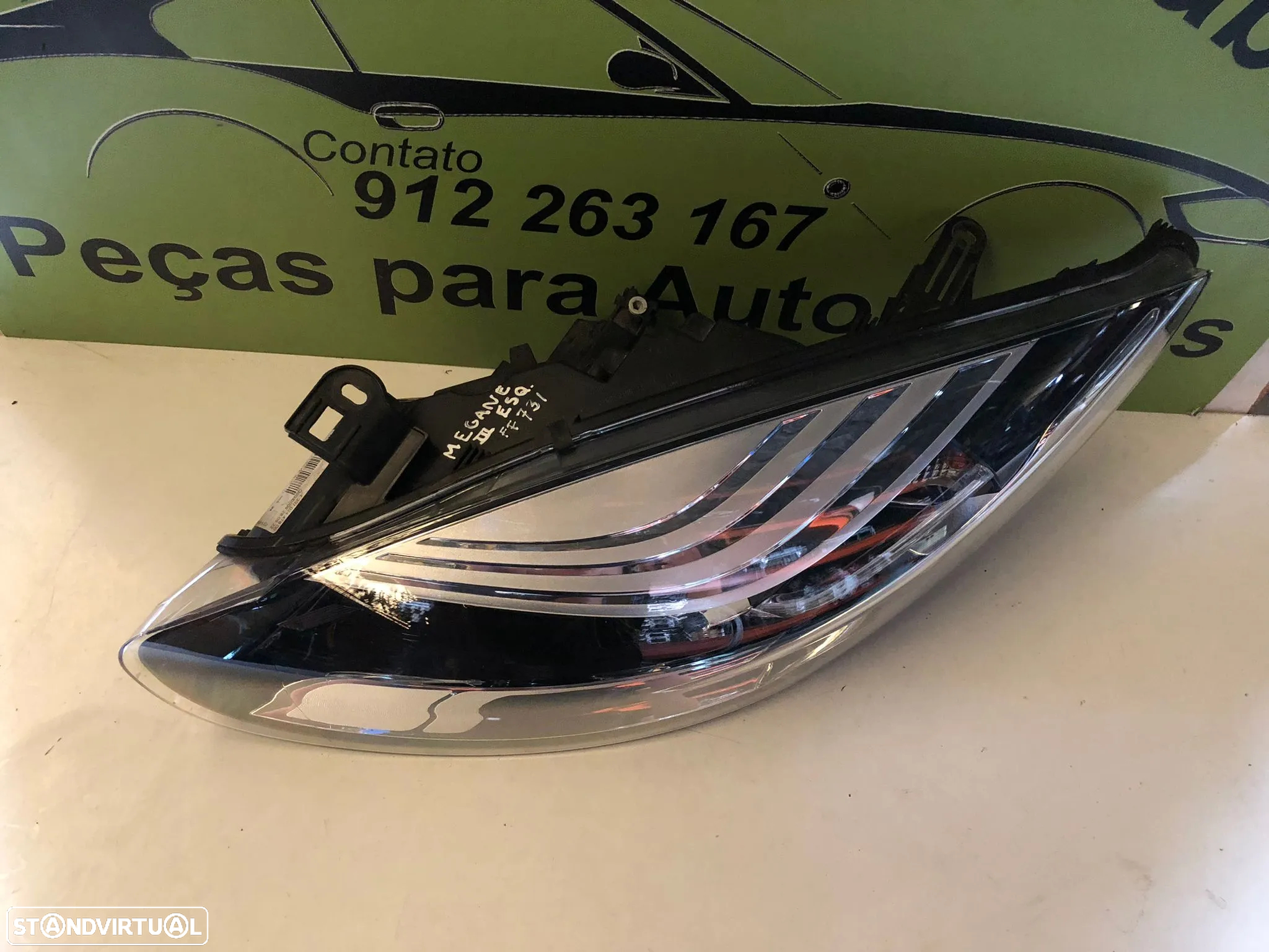 RENAULT MEGANE III 3 FAROL ESQUERDO - FF731 - 3