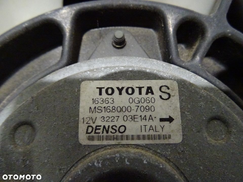 TOYOTA AVENSIS II T25 03-06 2.0D4D WENTYLATOR CHŁODNICY 16363-0G060 - 3