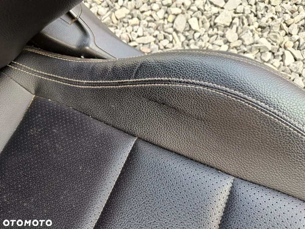 MERCEDES W204 W207 COUPE FOTEL LEWY CZARNY SKÓRZANY - 8