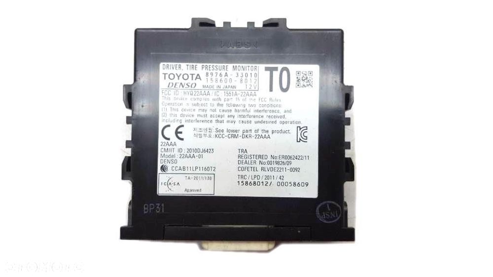 MODUŁ STEROWNIK LEXUS GS 450H IV 8976A-33010 - 1