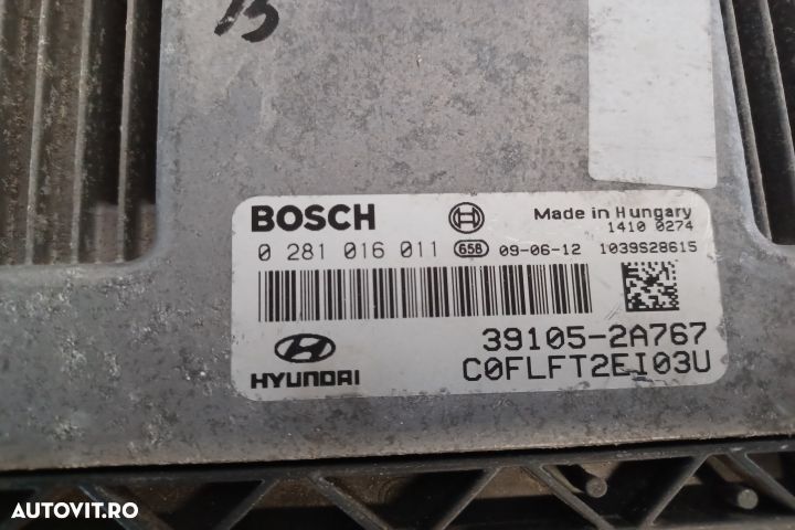 Calculator motor ECU 0281016011 - 1.6 CRDI 0281016011 - 1.6 CRDI Hyun - 2