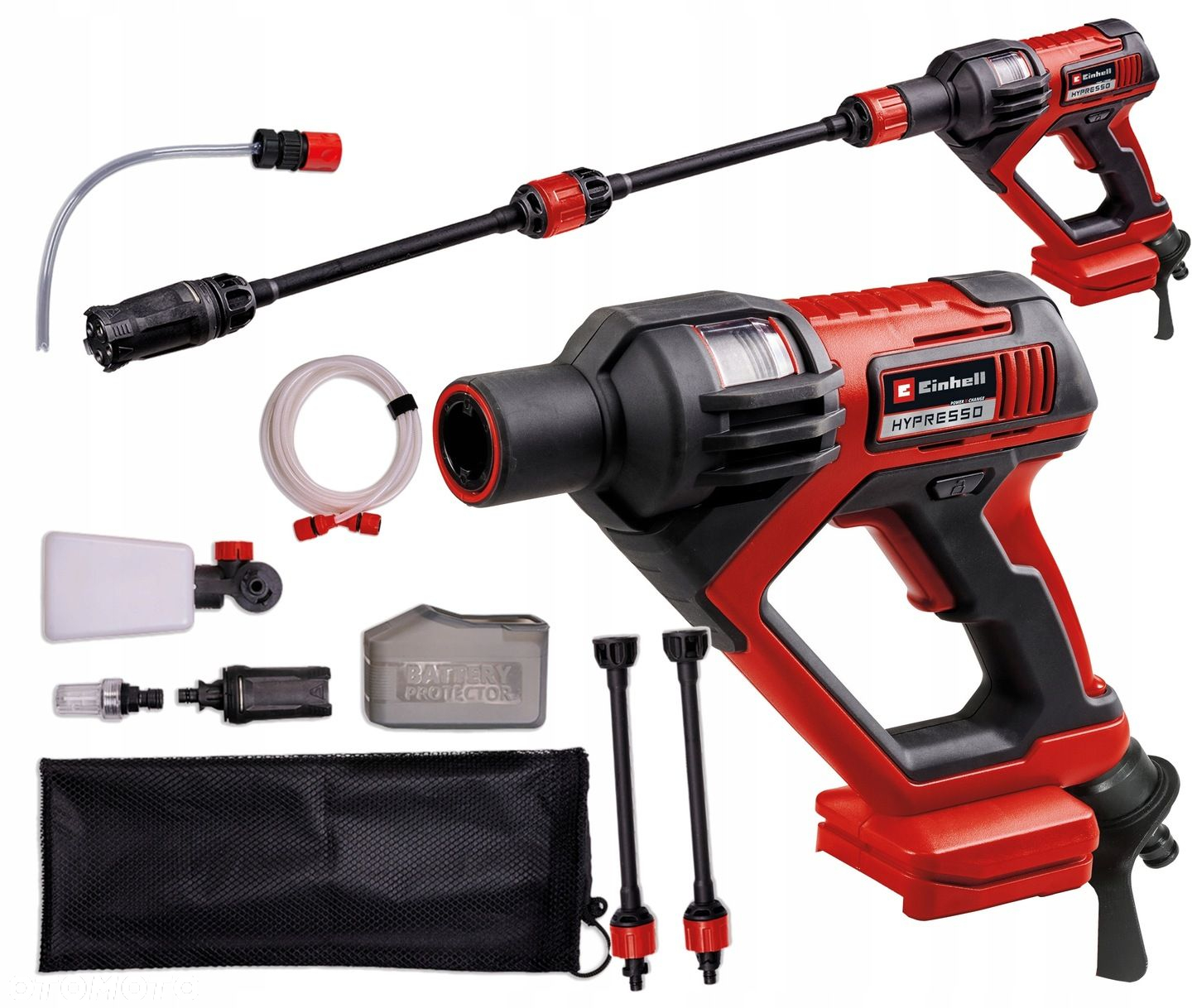 EINHELL AKUMULATOROWA MYJKA CIŚNIENIOWA HYPRESSO  OSPRZĘT 18/24-1 Solo 18V - 15