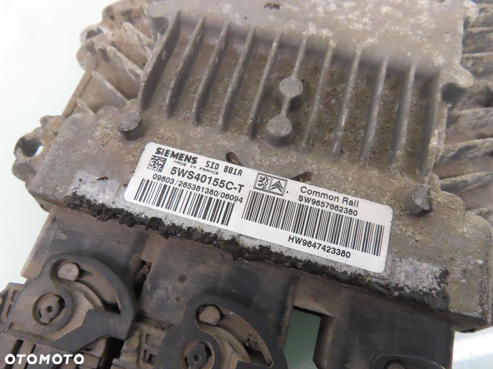 STEROWNIK PEUGEOT PARTNER I 2.0 HDi 5WS40155CT SW9657662380 HW9647423380 - 3