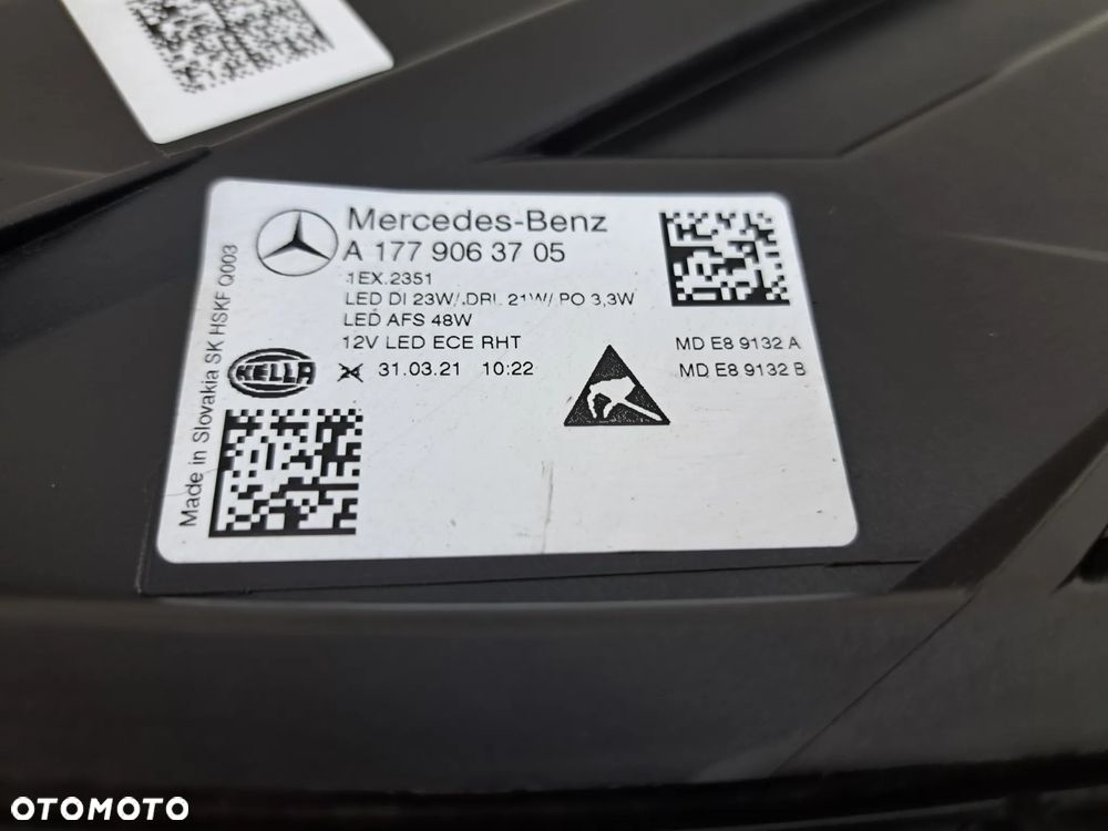 Lampa Lewa Mercedes Benz A klasa W177 Full Led 1779063705 - 5