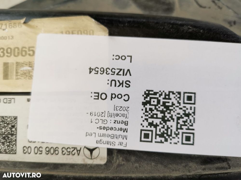 Far Stanga MultiBeam Led Mercedes-Benz  GLC 1 [facelift] [2019 - 2023] - 8