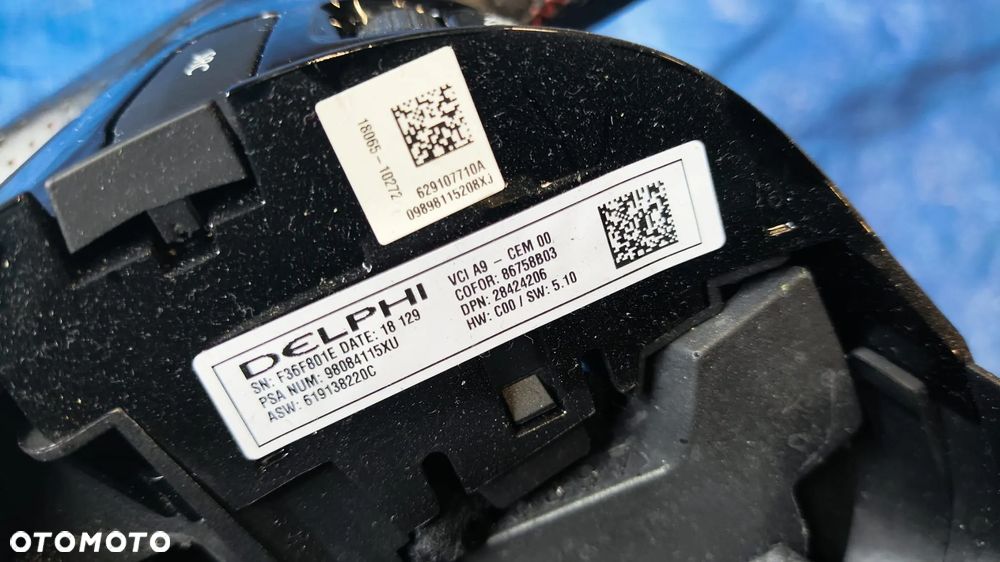 KIEROWNICA PODUSZKA AIRBAG AIR BAG GT LINE CZERWONA NIĆ KOMPLETNA BARDZO ŁADNA 98084115XU 96783105ZD PEUGEOT 308 II T9 - 8