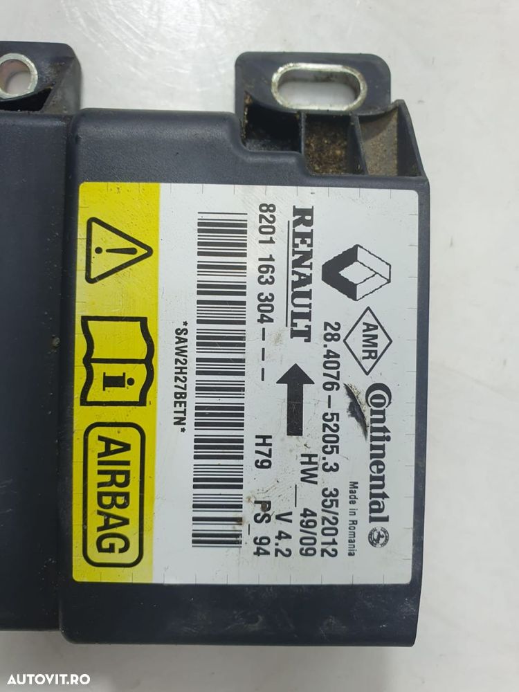 Calculator airbag 8201163304 Dacia Duster 1 (facelift)  [din 2013 pan - 3