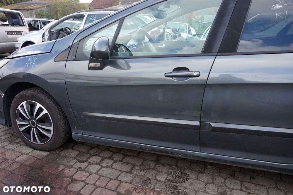 DRZWI PRZEDNIE LEWE 308 I T7 5D HB KTPD  SZARY PEUGEOT 2007-2011 - 1