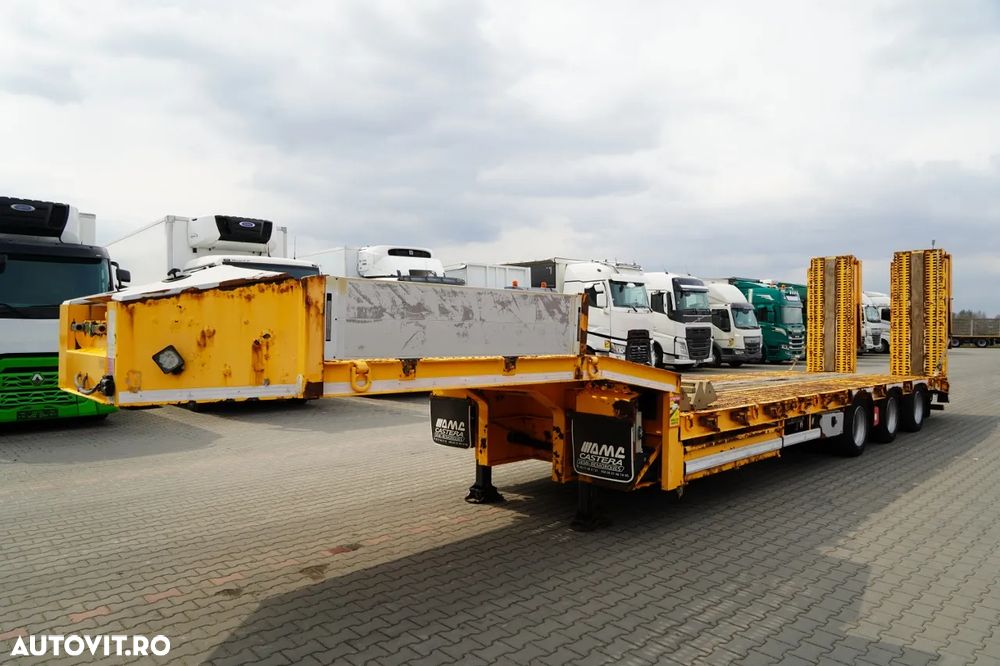 Castera REMORCA AUTO AMC CASTERA / ÎNCĂRCĂTOR JOS / 13,1 M / GAMĂ HIDRAULICĂ / AXĂ DE DIRECȚIE / TROLIU - 4