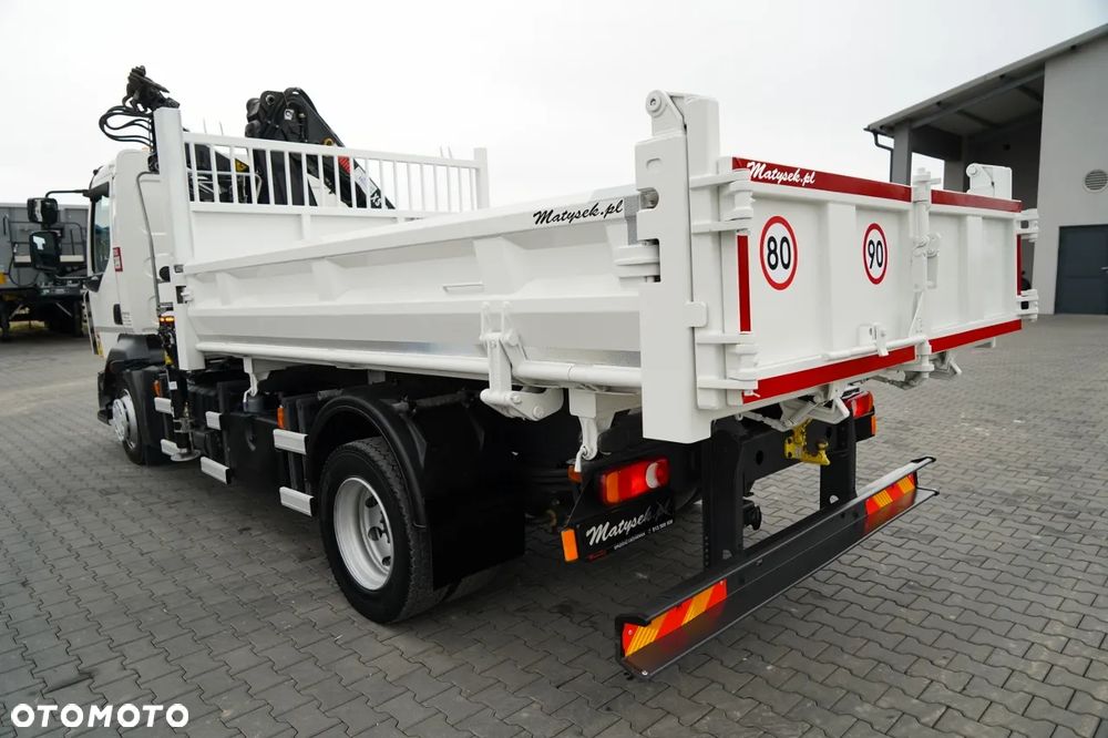 Renault D12  / WYWROTKA 3 STRONNA / HYDROBURTA / HDS HIAB 077 BS2  / ROTATOR / PILOT / EURO 6 - 17
