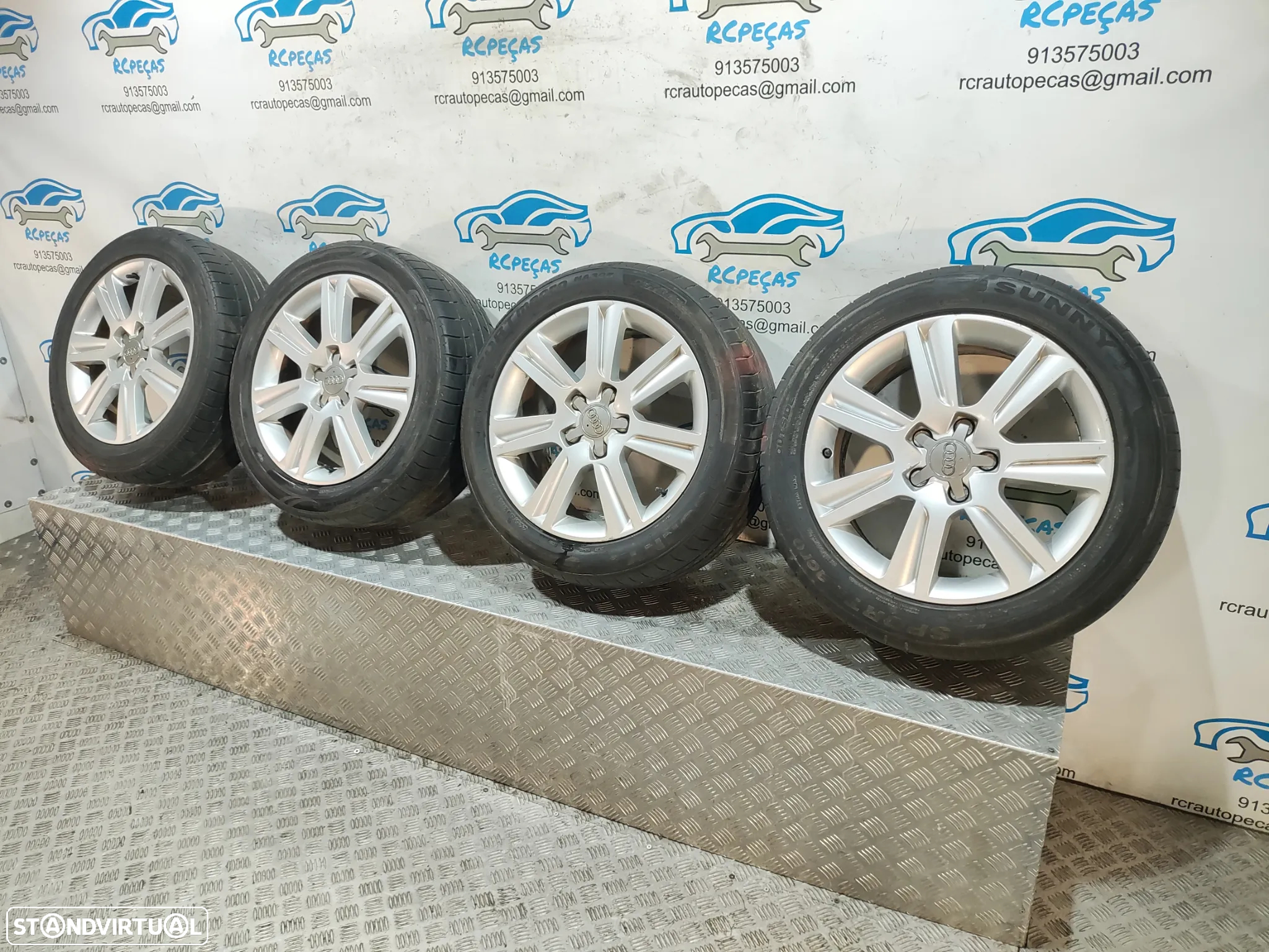 Conjunto Jantes 17 Originais Audi A4 B8 7,5J ET 45 5x112 - 3