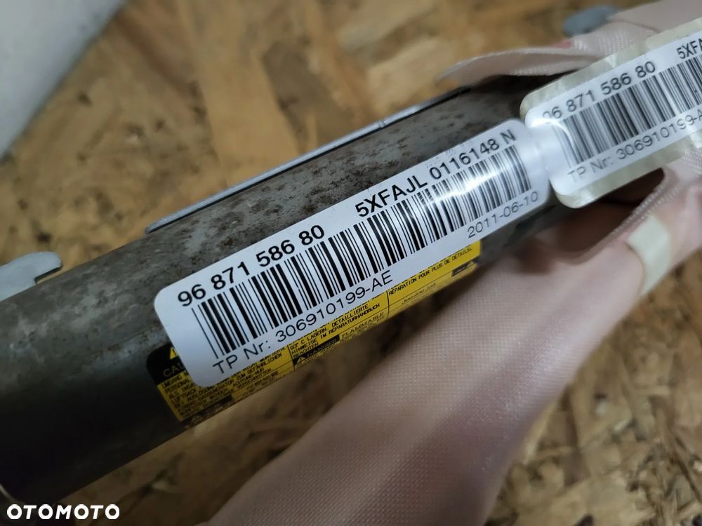 Kurtyna poduszka AIRBAG prawa Citroen C4 II B7 - 2