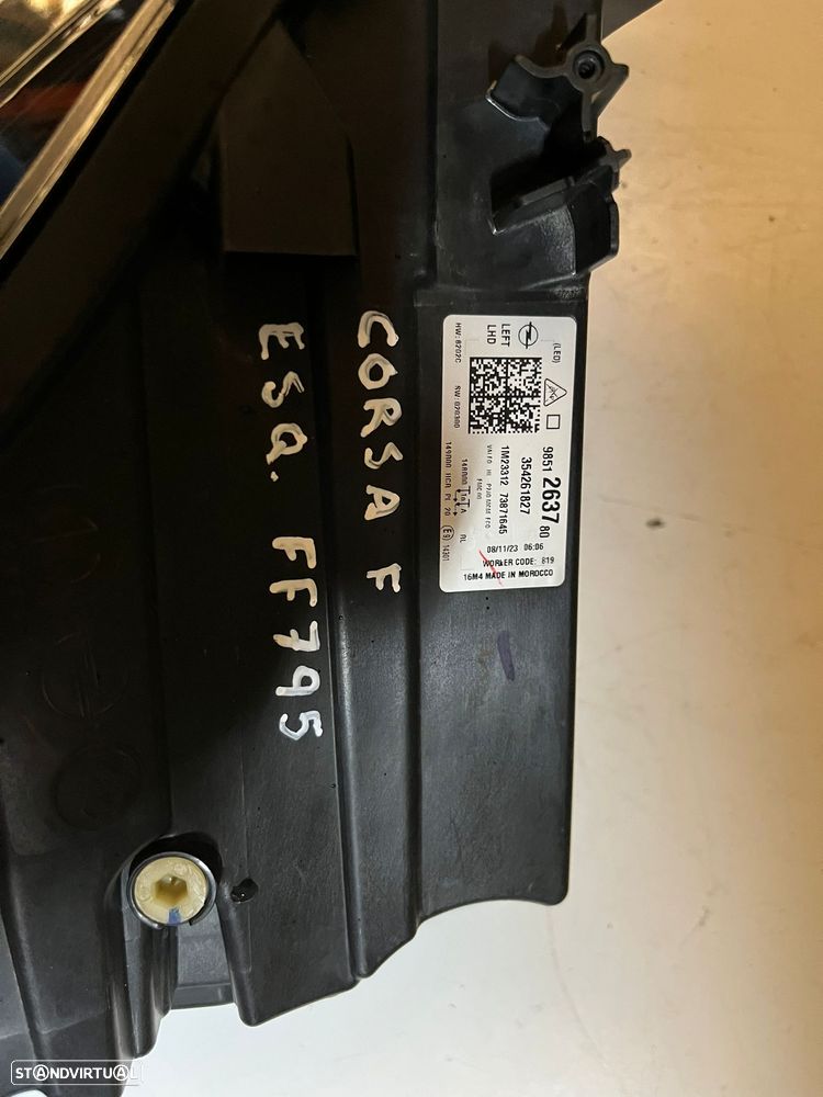 Opel Corsa F FAROL ESQUERDO - FF795 - 5
