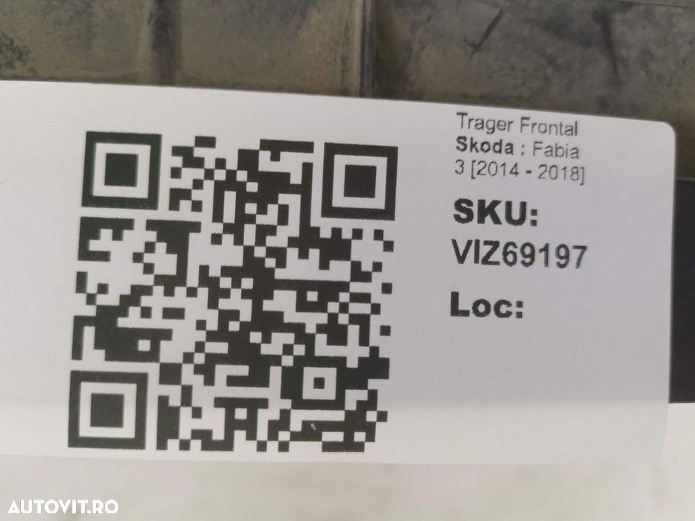 Trager Frontal Skoda Fabia 3 2014 2015 2016 2017 2018 Original Avariat - 9
