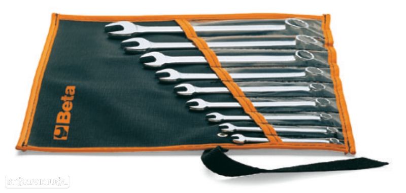 beta set of 9 inch combination wrenches in cloth wallet 51100063 - 1