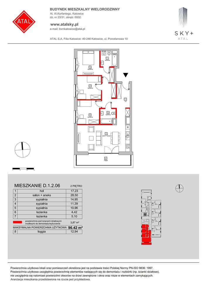 4-pokojowe mieszkanie 96m2 + loggia Bez Prowizji - Pełny obrazek: 2/24