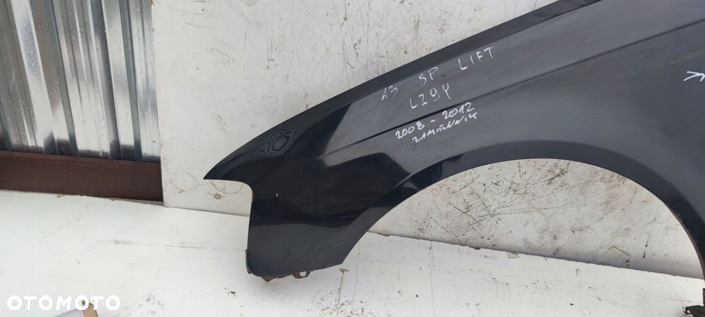 BŁOTNIK LEWY PRZÓD AUDI A3 8P LIFT 2008-2012 LZ9Y ZAMIENNIK UŻYWANY - 2