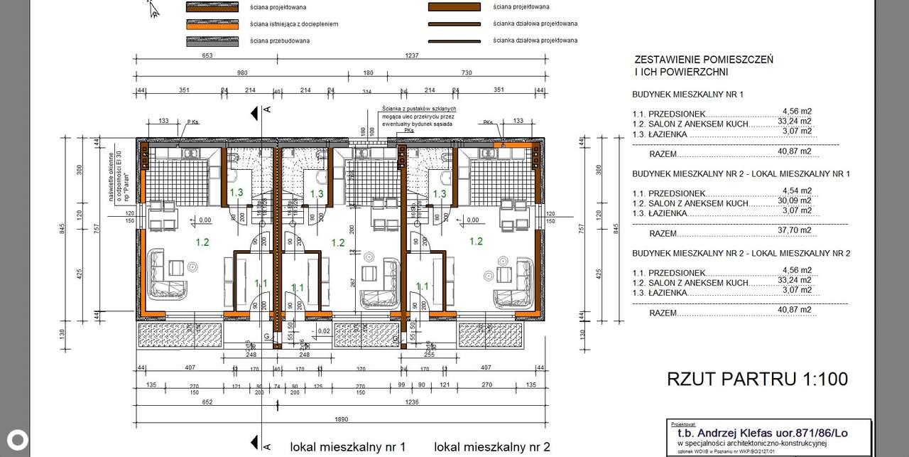 Apartamenty II- poziomowe Boszkowo - Pełny obrazek: 2/3