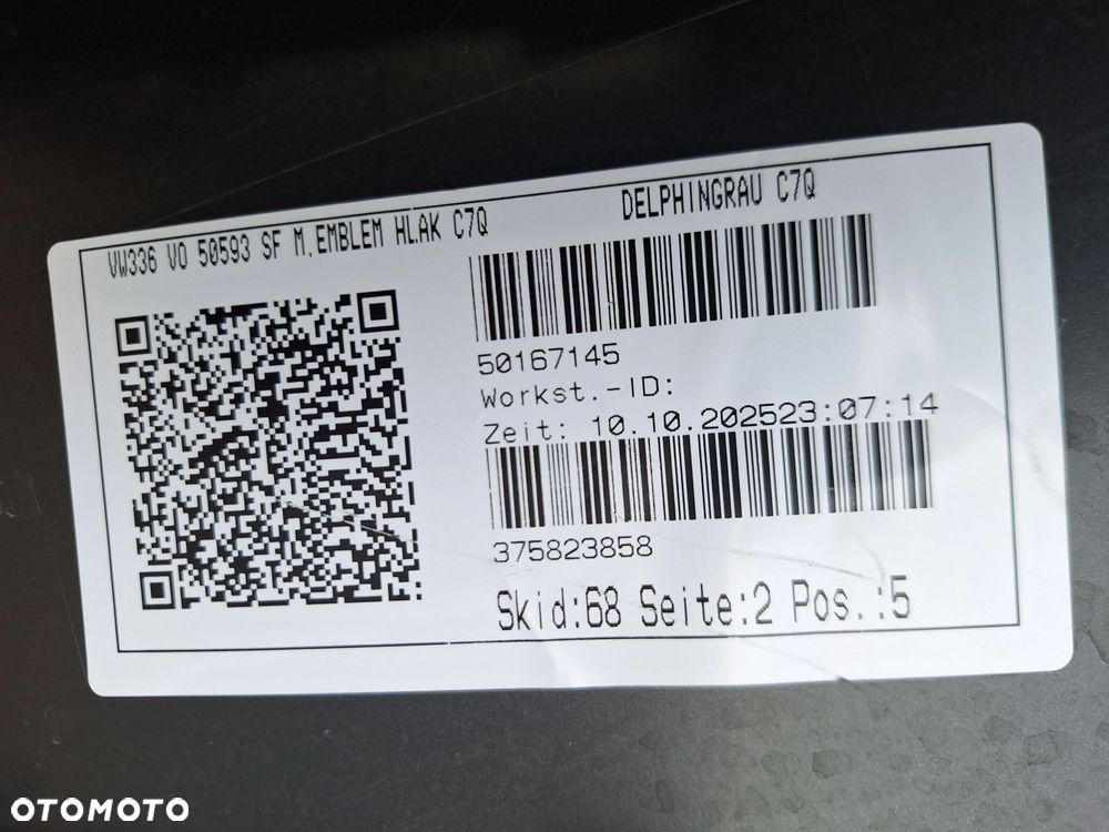 VW TIGUAN III 571 24-NIE KLEJONY! ZDERZAK PRZÓD PRZEDNI ORYG. 571807221 D/F WYSYŁKA KRAJ-EUROPA - 13