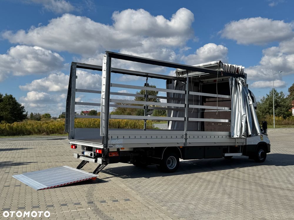 Iveco Daily 2023r Hi-Matic‼️70C18H‼️3.0 // Winda Dhollandia 1000KG // Plandeka 16 Palet 2x Firanka + Dach zsuwany ‼️Wysokość rampowa Full LED Tempomat Aktywny ACC Salon Polska  6.43mx2.45mx2.70m DMC7200KG Faktura Vat 23% - 12