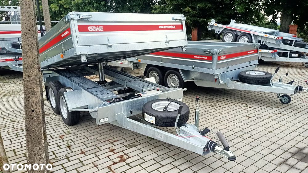 Inny NOWA 2025 PRZYCZEPA FRACHT 210X125 230X125 250X125 270X125 300X125 250X150 270X150 300X150 PRZYCZEPA POD MINIKOPARKĘ 300X150 2700DMC 350X180 3500DMC przyczepa laweta 5m 5,5m 6,5m 8,5m na dwa samochody laweta budowlana wywrotka GEWE i inne - 11