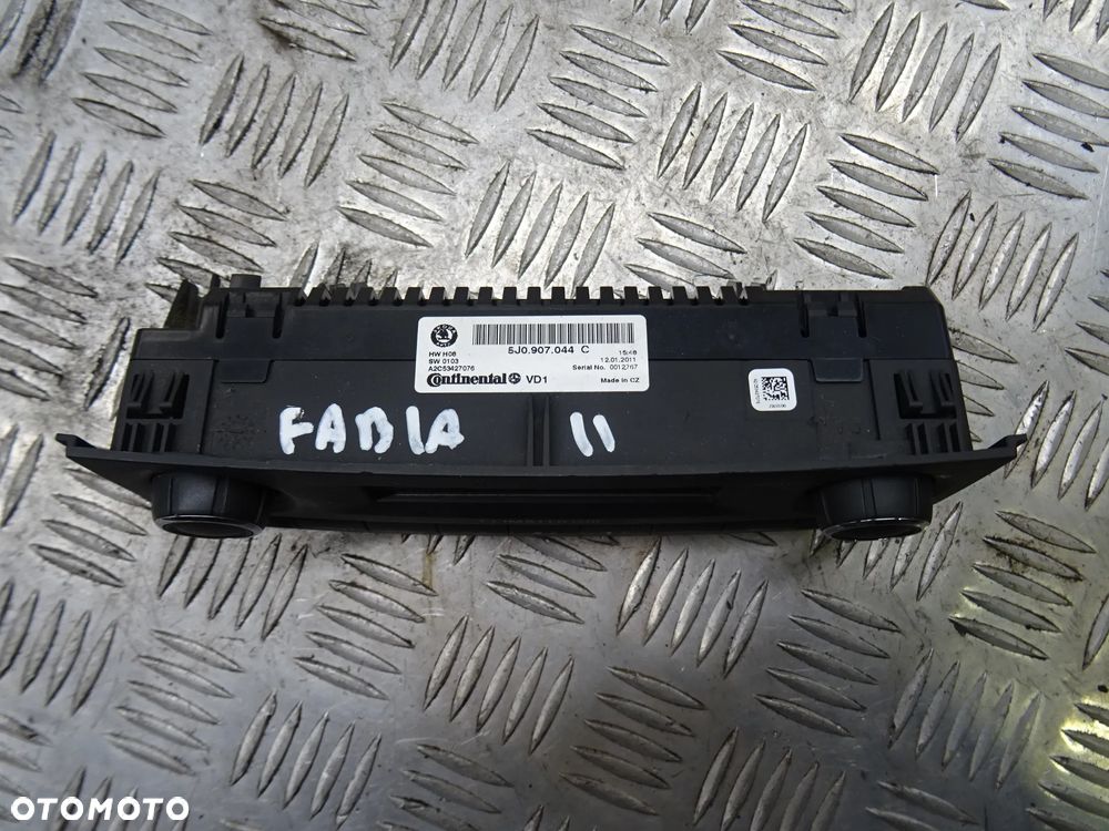 SKODA FABIA II 10-14 1.2 TDI PANEL NAWIEWU KLIMATYZACJI 5J0907044C - 2