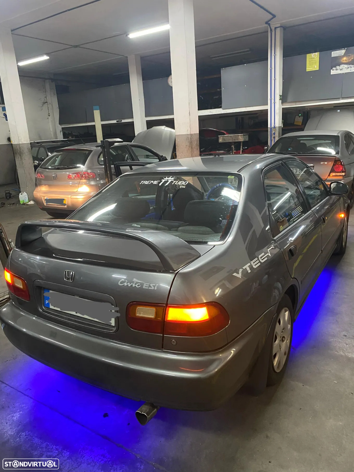 Aileron / lip / spoiler traseiro para Honda Civic EG / EJ 92-95 2 / 4 portas Integra type R look - 2