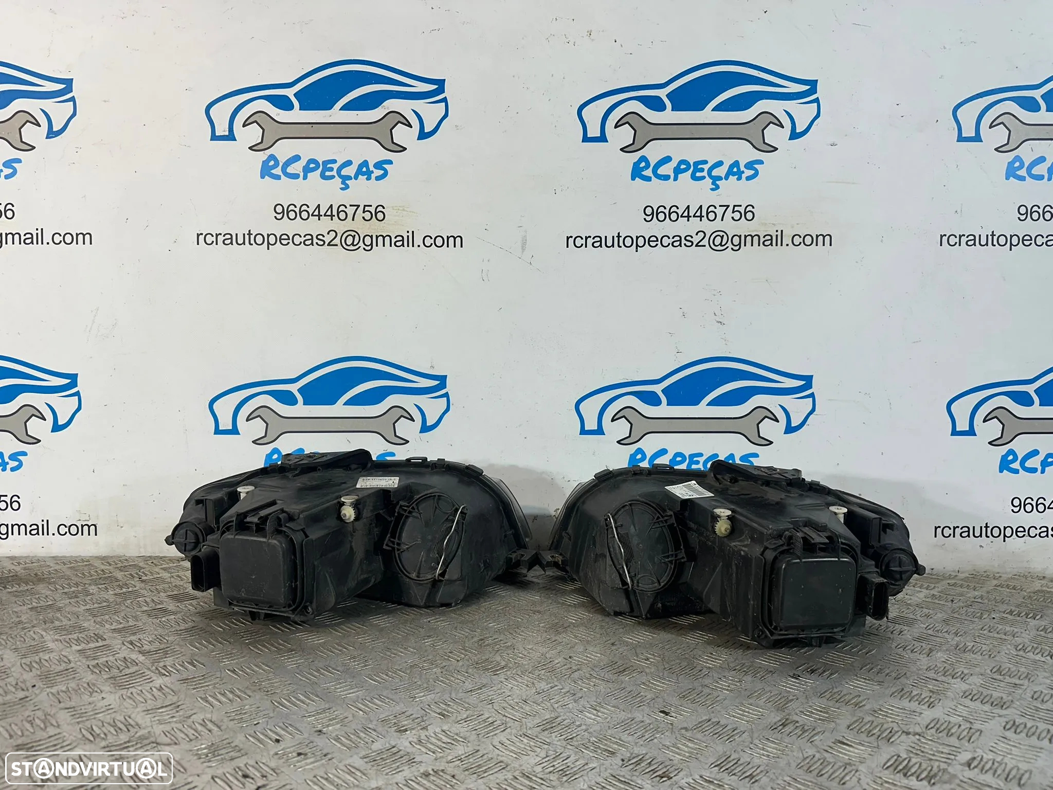 .Conjunto Oticas Farois Frontais Frente Original Audi A3 8P Halogéneo 2003 - 2010 8P0941003L 8P0941004L - 5