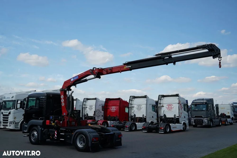 MAN TGS 18.480 / 4x2 / HDS HMF 1820 K6 / 17.2 m REACH / MANUAL / RADIOCOMANDĂ / IMPORTAT - 6