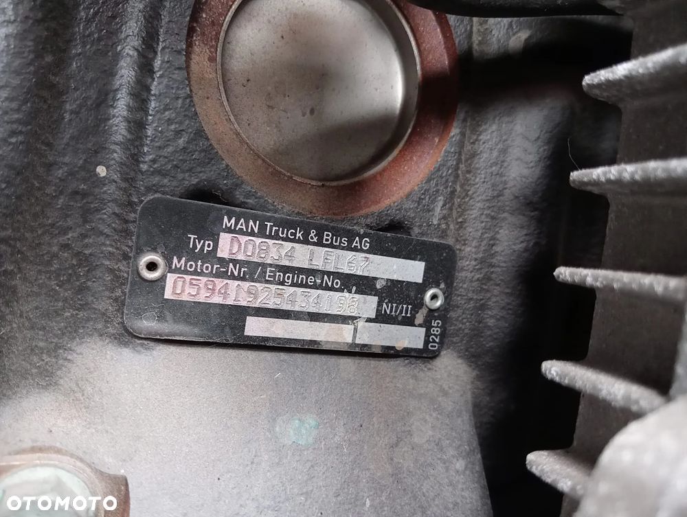 SILNIK KOMPLETNY MAN TGL TGM EURO 6 D0834 LFL67 - 6