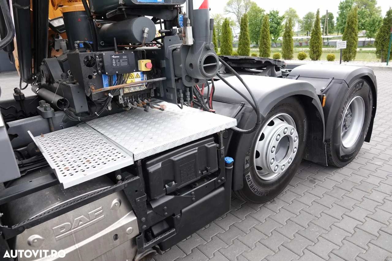 DAF XF 105.510 / TRACTOR IMPINGAT / + HDS COPMA 160.5 / EXTENSIUNE - 13 M / CAPACITATE DE RIDICAT - 7.040 KG / IMPORTAT - 16