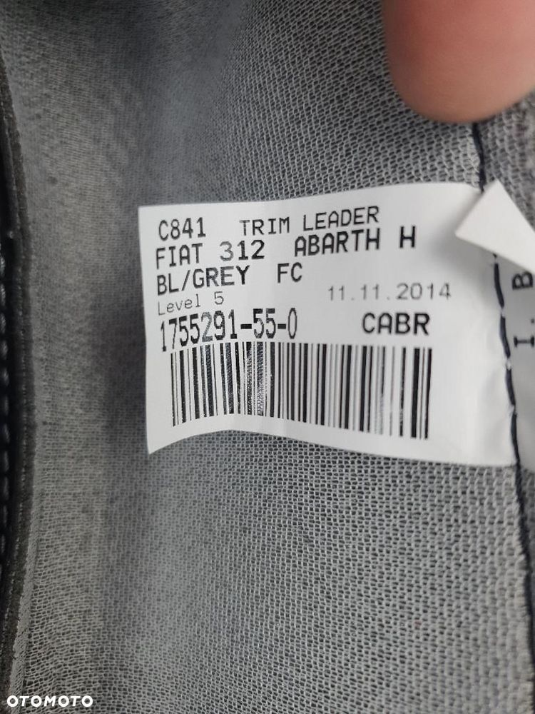 NOWE ORYGINAŁ SIEDZENIE TAPICERKA POSZYCIE FIAT 500 1755291 - 4