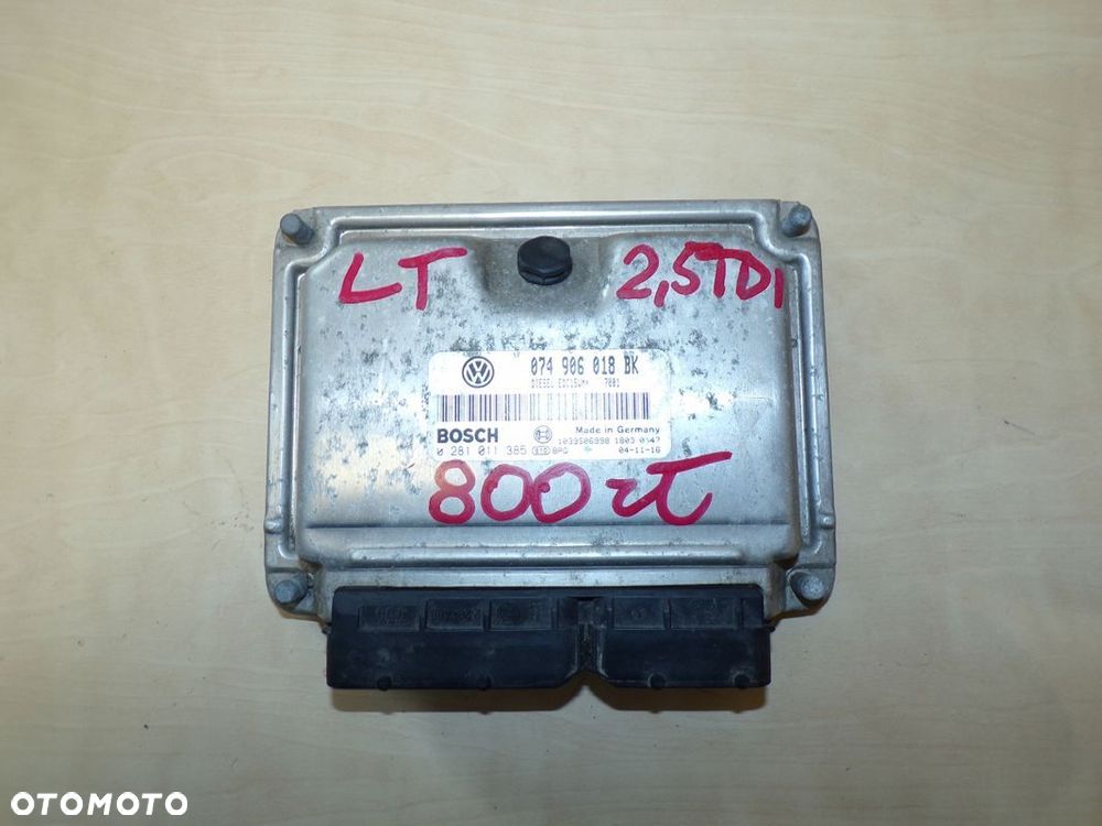 VW LT 2.5 TDI 99-06r KOMPUTER STEROWNIK SILNIKA ODPALANY 074906018BK - 1