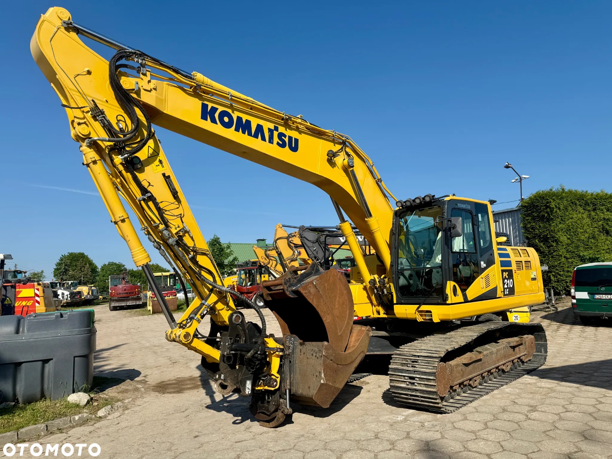 Komatsu koparka gąsienicowa PC210 PC210LC-11 głowica z szczypcami ENGCON 2 łyżki 3900h 2018 webasto centralne smarowanie - 3