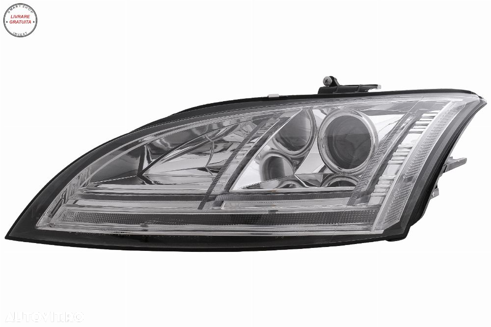 Faruri Xenon LED DRL Audi TT 8J (2006-2010) Crom Semnal Dinamic- livrare gratuita - 2