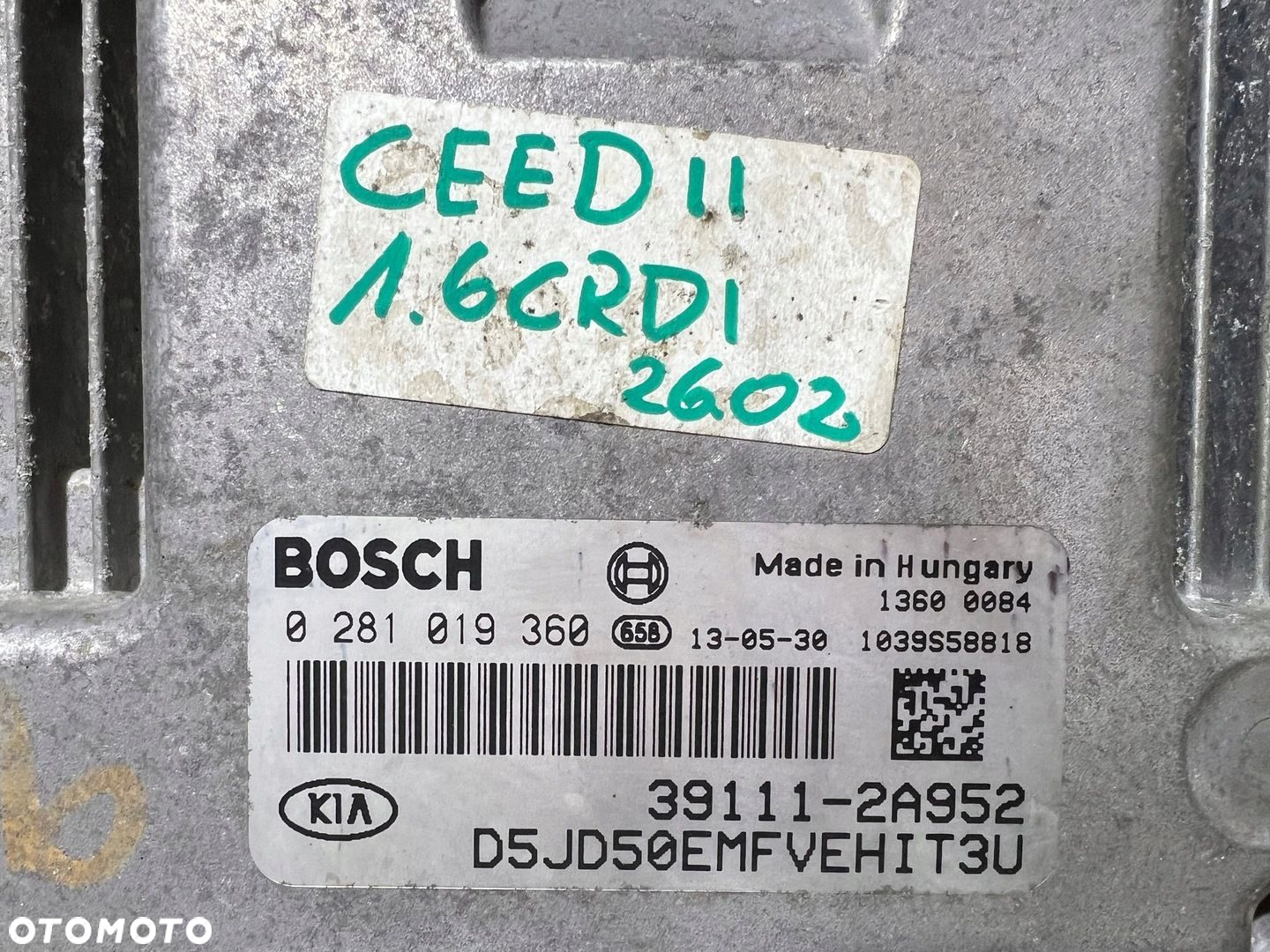 KIA CEED II 1.6 CRDI KOMPUTER STEROWNIK SILNIKA 39111-2A952 - 3