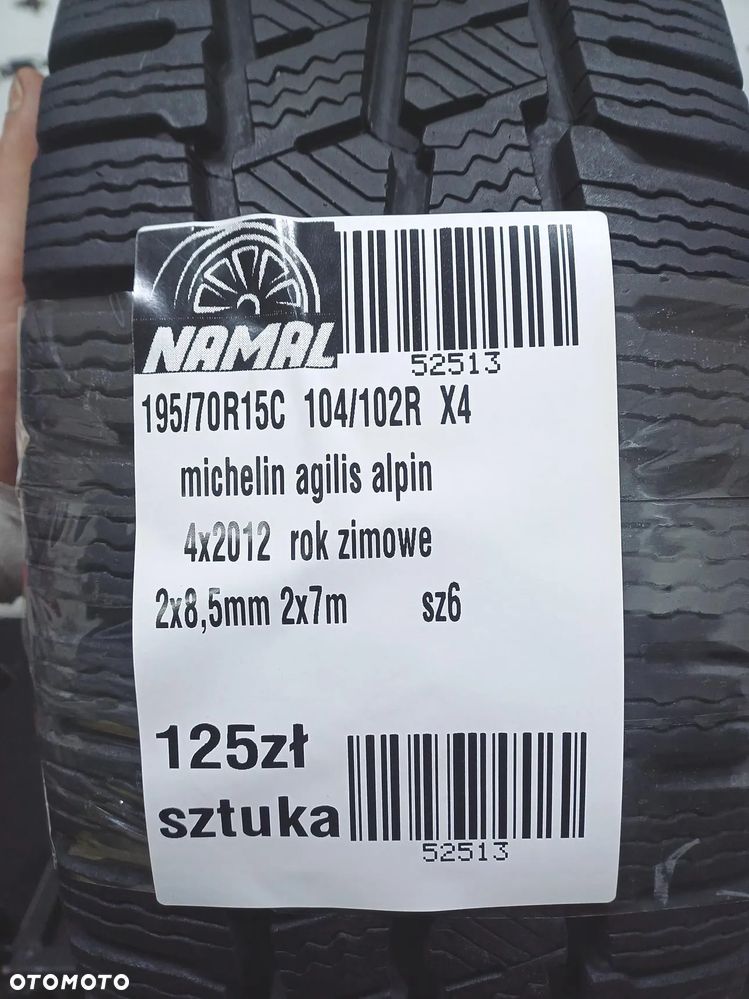 4x 195/70R15c michelin  opony zimowe 8,5mm 52513 - 10