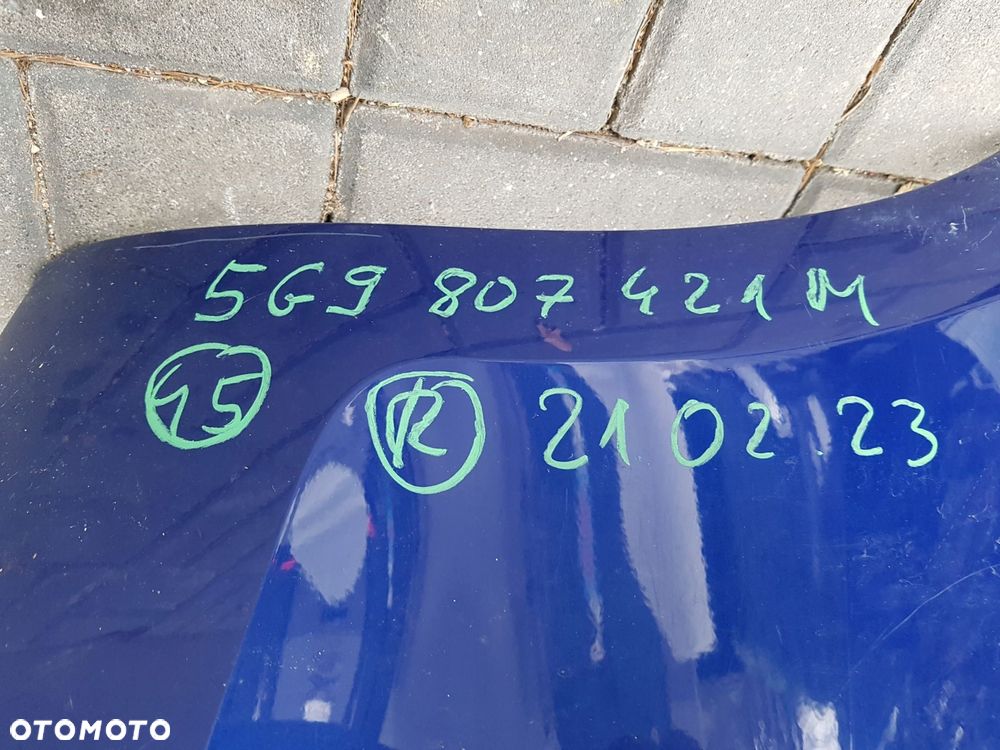 vw golf 7 lift kombi zderzak tył 5g9807421m - 7