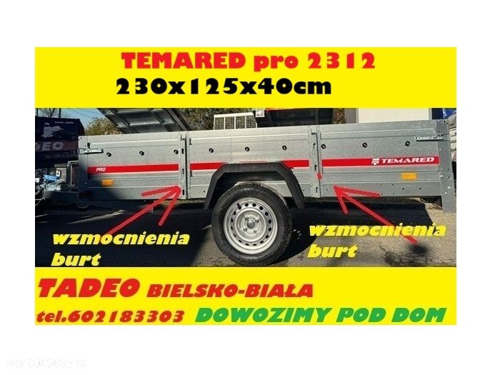 TEMARED PRO 2312 230x125x40 1 oś - 1