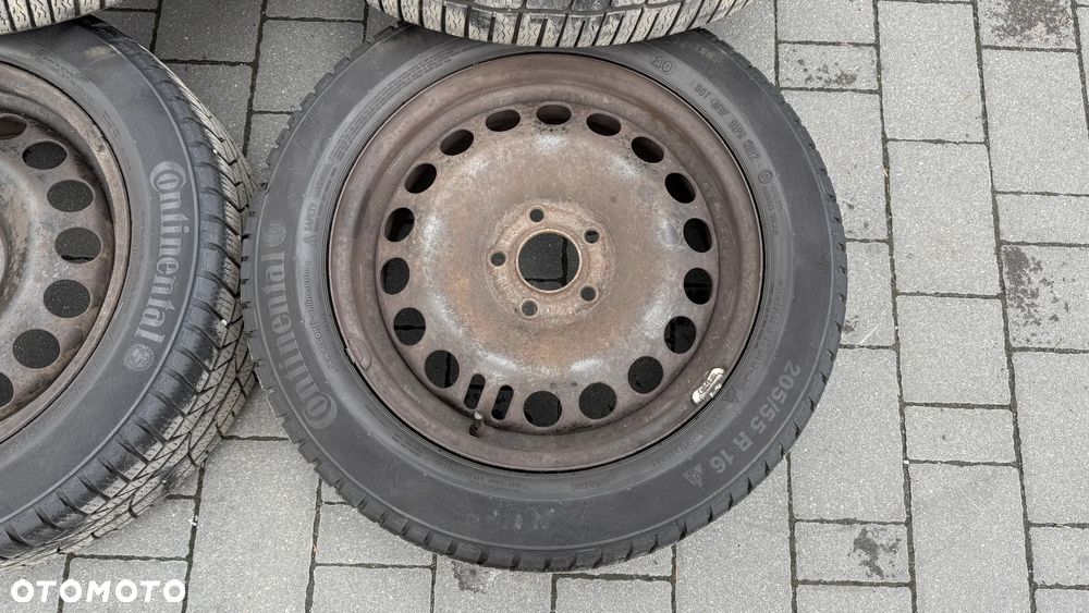 Koła 205/55 r16 5x110 opel chevrolet felgi stalowe et41 Continental - 4