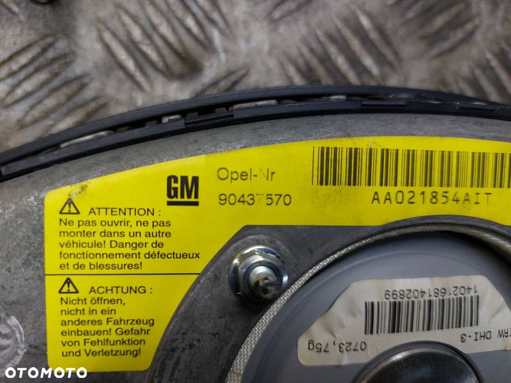 PODUSZKA AIRBAG KIEROWCY OPEL ZAFIRA A ASTRA G 90437570 - 3