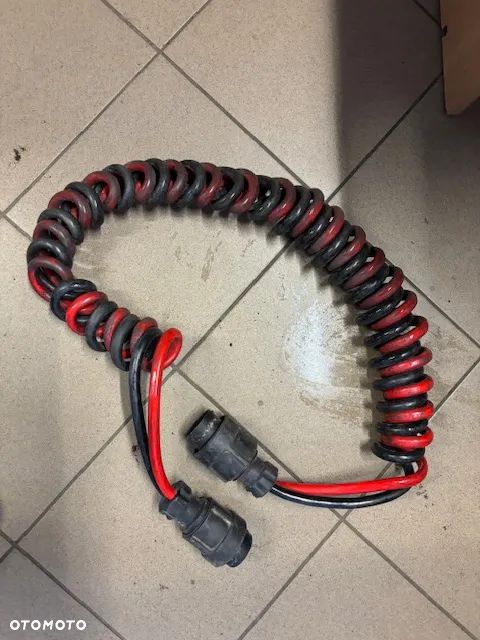 Kabel elektryczny skręcony z wtyczkami, do samochodów ciężarowych, straży pożarnej, 2-biegunowy - 1