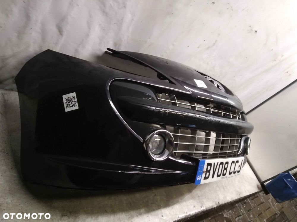 ^ ZDERZAK PRZÓD PRZEDNI PEUGEOT 207 URBAN MOVE EXL CZARNY HALOGENY - 2