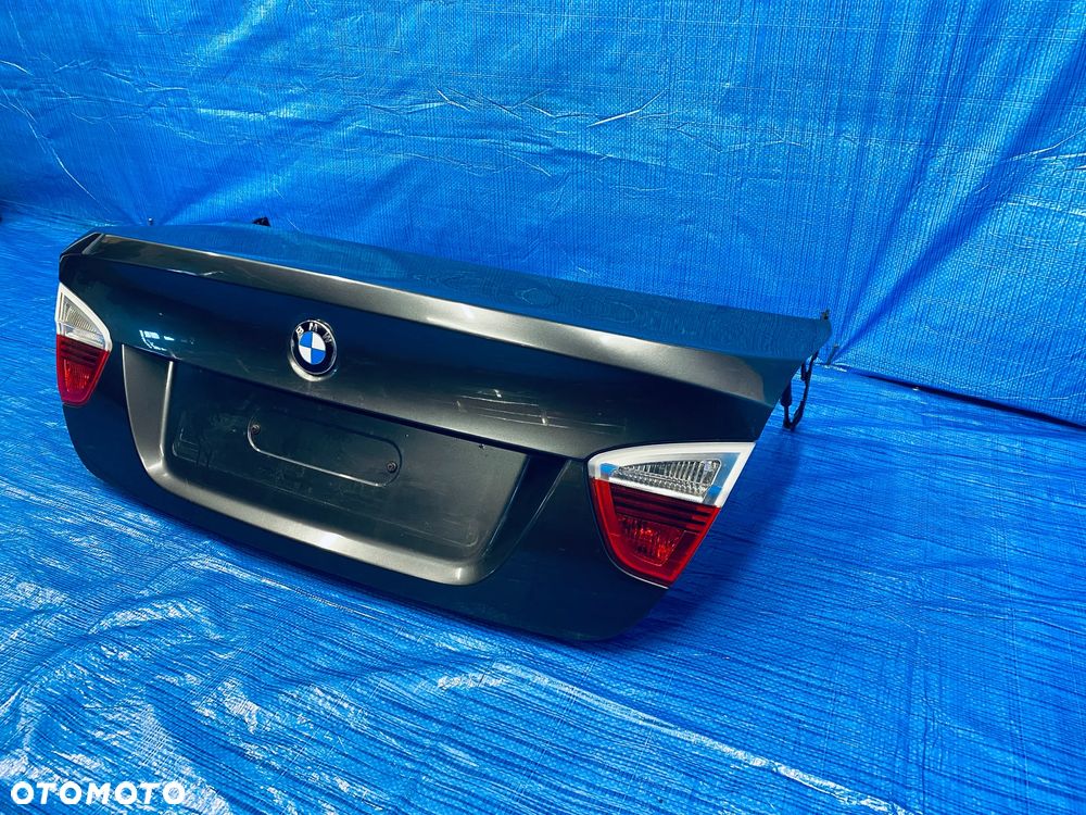 KLAPA TYŁ TYLNA BAGAŻNIKA KOMPLETNA BMW E90 SEDAN LIFT 08R ; LAKIER A22 ORYGINAŁ EUROPA - 7