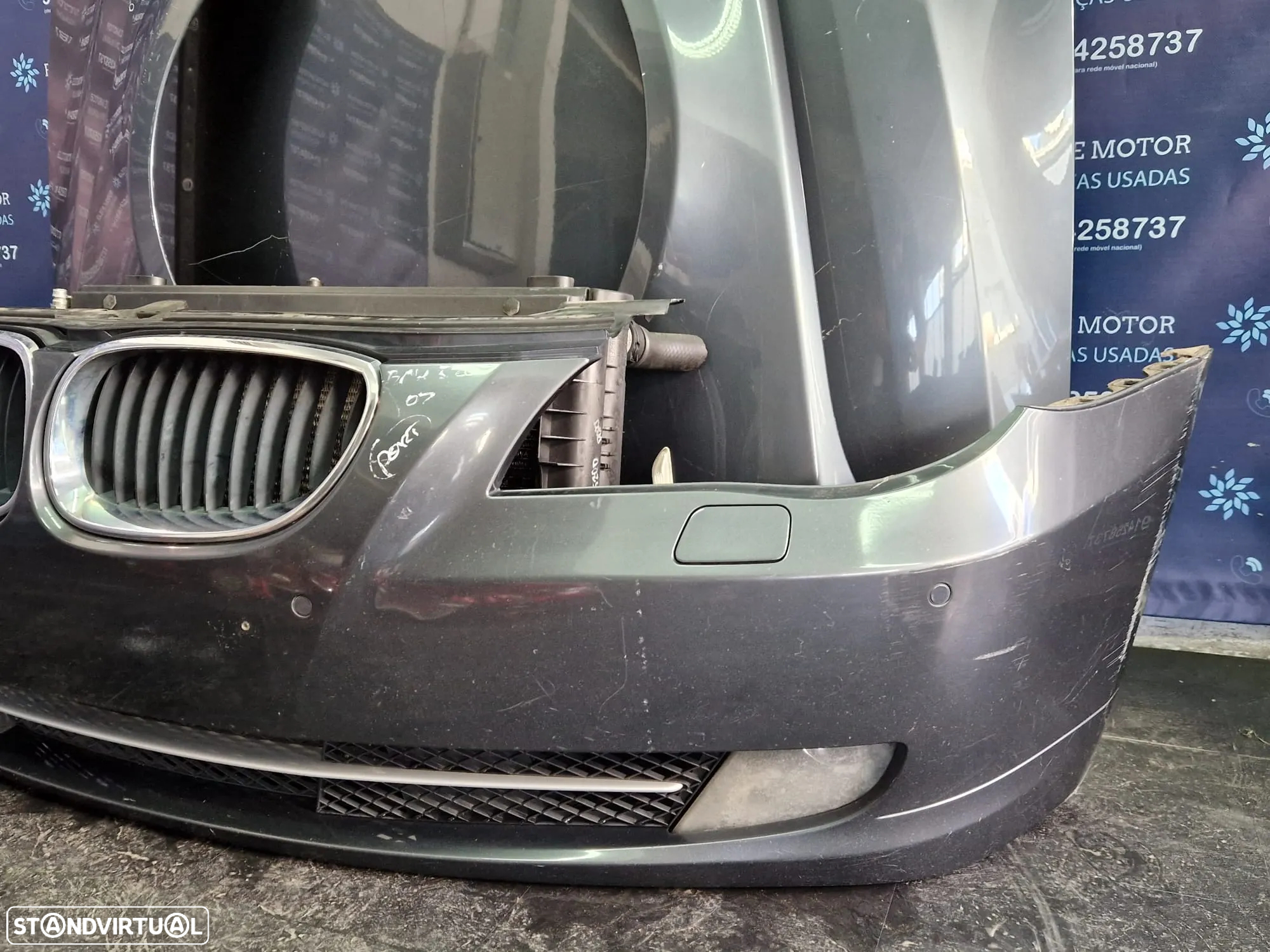 Frente completa usada BMW 520D LCI E60 E61 163CV capot parachoques oticas guardalamas - 7